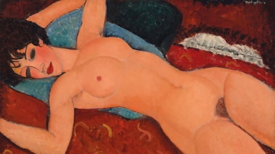 Modigliani, Reclining Nude, de 1917-18, Collection Liu Yiqian.